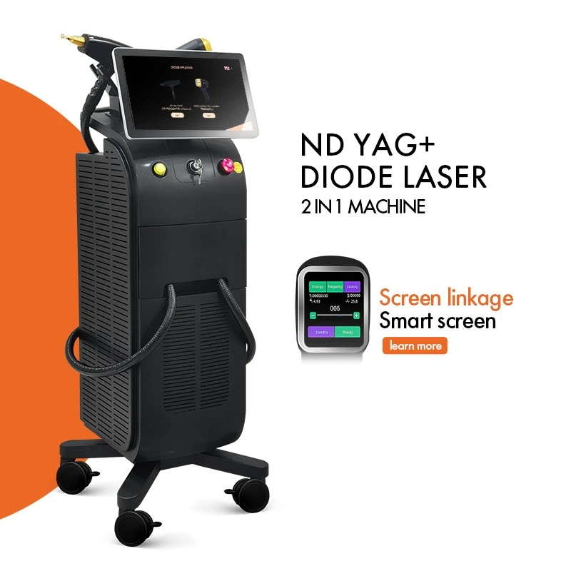 ND YAG + Diode Laser 2-in-1 Beauty Machine factory