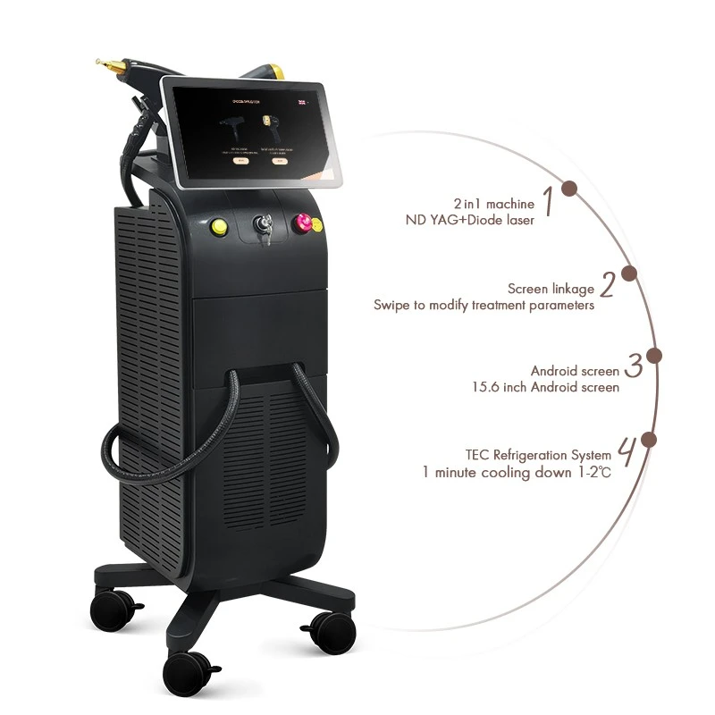 ND YAG + Diode Laser 2-in-1 Beauty Machine best